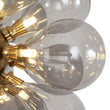 Load image into Gallery viewer, LightFixturesUSA - Modern 18 - Light Cluster Gray Glass Bubble Chandelier - Chandelier - Gray -