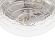 Load image into Gallery viewer, LightFixturesUSA - Modern 2 - Light Clear Glass Round Flush Mount Light - Ceiling Light - Nickel -