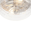 Load image into Gallery viewer, LightFixturesUSA - Modern 2 - Light Clear Glass Round Flush Mount Light - Ceiling Light - Nickel -