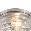 Load image into Gallery viewer, LightFixturesUSA - Modern 2 - Light Clear Glass Round Flush Mount Light - Ceiling Light - Nickel -