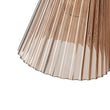Load image into Gallery viewer, LightFixturesUSA - Modern 2 - Light Up Down Pleated Glass Cone Wall Sconce - Wall Sconce - Tan Glass -