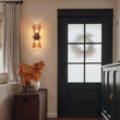 Load image into Gallery viewer, LightFixturesUSA - Modern 2 - Light Up Down Pleated Glass Cone Wall Sconce - Wall Sconce - Tan Glass -