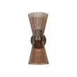 Load image into Gallery viewer, LightFixturesUSA - Modern 2 - Light Up Down Pleated Glass Cone Wall Sconce - Wall Sconce - White Glass -