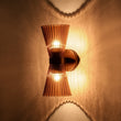 Load image into Gallery viewer, LightFixturesUSA - Modern 2 - Light Up Down Pleated Glass Cone Wall Sconce - Wall Sconce - White Glass -