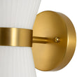 Load image into Gallery viewer, LightFixturesUSA - Modern 2 - Light Up Down Pleated Glass Cone Wall Sconce - Wall Sconce - White Glass -