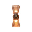 Load image into Gallery viewer, LightFixturesUSA - Modern 2 - Light Up Down Pleated Glass Cone Wall Sconce - Wall Sconce - White Glass -