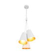 Load image into Gallery viewer, LightFixturesUSA - Modern 3 - Light Cluster Metal Conical Shade Chandelier - Chandelier - Black -