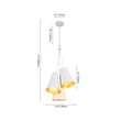 Load image into Gallery viewer, LightFixturesUSA - Modern 3 - Light Cluster Metal Conical Shade Chandelier - Chandelier - Black -
