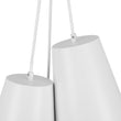 Load image into Gallery viewer, LightFixturesUSA - Modern 3 - Light Cluster Metal Conical Shade Chandelier - Chandelier - Black -