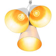 Load image into Gallery viewer, LightFixturesUSA - Modern 3 - Light Cluster Metal Conical Shade Chandelier - Chandelier - Black -