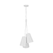 Load image into Gallery viewer, LightFixturesUSA - Modern 3 - Light Cluster Metal Conical Shade Chandelier - Chandelier - Black -