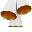 Load image into Gallery viewer, LightFixturesUSA - Modern 3 - Light Cluster Metal Conical Shade Chandelier - Chandelier - Black -
