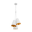 Load image into Gallery viewer, LightFixturesUSA - Modern 3 - Light Cluster Metal Conical Shade Chandelier - Chandelier - Black -