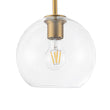 Load image into Gallery viewer, LightFixturesUSA - Modern 4 - Light Clear Glass Bubble Hanging Sputnik Chandelier - Chandelier - Brass -