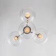 Load image into Gallery viewer, LightFixturesUSA - Modern 4 - Light Clear Glass Bubble Hanging Sputnik Chandelier - Chandelier - Oil Rubbed Bronze -