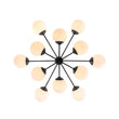Load image into Gallery viewer, LightFixturesUSA - Modern Black Opal Glass Globe Sputnik Chandelier - Chandelier - 12 - Lt (Pre - Order) -