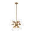 Load image into Gallery viewer, LightFixturesUSA - Modern Brass 12 - Light Cluster Glass Globe Bubble Chandelier - Chandelier - Brass -