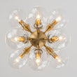 Load image into Gallery viewer, LightFixturesUSA - Modern Brass 12 - Light Cluster Glass Globe Bubble Chandelier - Chandelier - Brass -