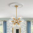 Load image into Gallery viewer, LightFixturesUSA - Modern Brass 12 - Light Cluster Glass Globe Bubble Chandelier - Chandelier - Brass -