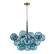 Load image into Gallery viewer, LightFixturesUSA - Modern Cluster Blue Glass Globe Bubble Chandelier - Chandelier - Blue Bubbles -