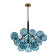 Load image into Gallery viewer, LightFixturesUSA - Modern Cluster Blue Glass Globe Bubble Chandelier - Chandelier - Blue Bubbles -