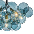 Load image into Gallery viewer, LightFixturesUSA - Modern Cluster Blue Glass Globe Bubble Chandelier - Chandelier - Blue Bubbles -
