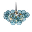 Load image into Gallery viewer, LightFixturesUSA - Modern Cluster Blue Glass Globe Bubble Chandelier - Chandelier - Blue Bubbles -