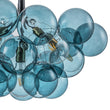 Load image into Gallery viewer, LightFixturesUSA - Modern Cluster Blue Glass Globe Bubble Chandelier - Chandelier - Blue Bubbles -