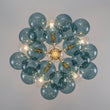 Load image into Gallery viewer, LightFixturesUSA - Modern Cluster Blue Glass Globe Bubble Chandelier - Chandelier - Blue Bubbles -