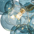 Load image into Gallery viewer, LightFixturesUSA - Modern Cluster Blue Glass Globe Bubble Chandelier - Chandelier - Blue Bubbles -