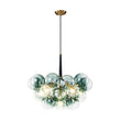 Load image into Gallery viewer, LightFixturesUSA - Modern Cluster Gradient Green Glass Globe Bubble Chandelier - Chandelier - Green Bubble (Exclusive Offer) -