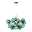 Load image into Gallery viewer, LightFixturesUSA - Modern Cluster Green Glass Globe Bubble Chandelier - Chandelier - Green Bubble (Exclusive Offer) -