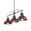 Load image into Gallery viewer, LightFixturesUSA-Modern Farmhouse 3-light Island Pot Lid Dome Pendant-Chandelier-Brushed Antique Silver-