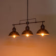 Load image into Gallery viewer, LightFixturesUSA-Modern Farmhouse 3-light Island Pot Lid Dome Pendant-Chandelier-Brushed Antique Silver-