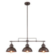 Load image into Gallery viewer, LightFixturesUSA-Modern Farmhouse 3-light Island Pot Lid Dome Pendant-Chandelier-Brushed Antique Silver-