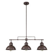 Load image into Gallery viewer, LightFixturesUSA-Modern Farmhouse 3-light Island Pot Lid Dome Pendant-Chandelier-Brushed Antique Silver-