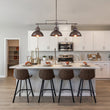 Load image into Gallery viewer, LightFixturesUSA-Modern Farmhouse 3-light Island Pot Lid Dome Pendant-Chandelier-Oil Rubbed Bronze-