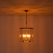 Load image into Gallery viewer, LightFixturesUSA - Modern Farmhouse Clear Glass Large Lantern Pendant Light - Chandelier - 15.7in -