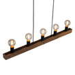 Load image into Gallery viewer, LightFixturesUSA - Modern Farmhouse Pine Wooden Linear Island Chandelier - Chandelier - Pine Wood -