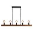 Load image into Gallery viewer, LightFixturesUSA - Modern Farmhouse Pine Wooden Linear Island Chandelier - Chandelier - Pine Wood -