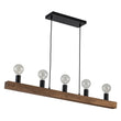 Load image into Gallery viewer, LightFixturesUSA - Modern Farmhouse Pine Wooden Linear Island Chandelier - Chandelier - Pine Wood -