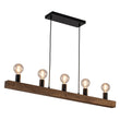 Load image into Gallery viewer, LightFixturesUSA - Modern Farmhouse Pine Wooden Linear Island Chandelier - Chandelier - Pine Wood -