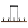 Load image into Gallery viewer, LightFixturesUSA - Modern Farmhouse Pine Wooden Linear Island Chandelier - Chandelier - Pine Wood -
