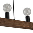 Load image into Gallery viewer, LightFixturesUSA - Modern Farmhouse Pine Wooden Linear Island Chandelier - Chandelier - Pine Wood -