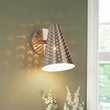 Load image into Gallery viewer, LightFixturesUSA - Modern Funky 1 - Light Starry Pinhole Cone Wall Sconce - Wall Sconce - Nickel -