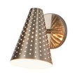 Load image into Gallery viewer, LightFixturesUSA - Modern Funky 1 - Light Starry Pinhole Cone Wall Sconce - Wall Sconce - Nickel -