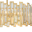 Load image into Gallery viewer, LightFixturesUSA - Modern Glam Brass 6 - Light Crystal Drum Cage Chandelier - Chandelier - Brass -