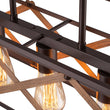 Load image into Gallery viewer, LightFixturesUSA - Modern Industrial Cross Linear Island Chandelier - Chandelier - 5 - Light -