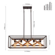 Load image into Gallery viewer, LightFixturesUSA - Modern Industrial Cross Linear Island Chandelier - Chandelier - 5 - Light -