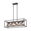 Load image into Gallery viewer, LightFixturesUSA - Modern Industrial Cross Linear Island Chandelier - Chandelier - 5 - Light -